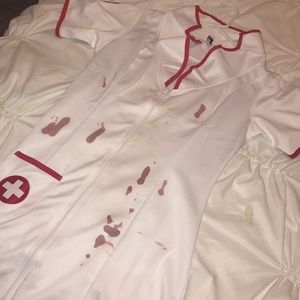 Sexy nurse Halloween costume.